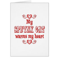 Sphynx Cats Warm My Heart cards