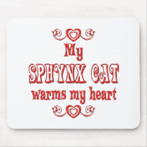Sphynx Cats Warm My Heart mousepads