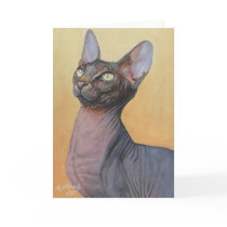 Sphynx Sphinx Cat Cats Electra Cards