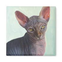 Sphynx Sphinx Cat Cats Sunitha Fridge Magnet