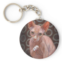 Sphynx Sphinx Cat Jack Keychain