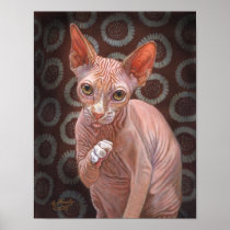 Sphynx Sphinx Cat Jack Poster