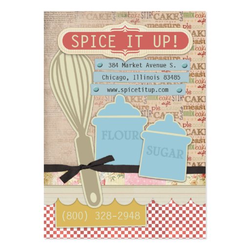 Spice It Up Chubby Business Cards (front side)