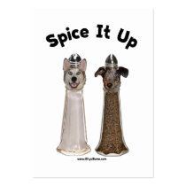 Spice It Up Salt and Pepper Dogs Business Card