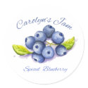 spiced blueberry label stickers