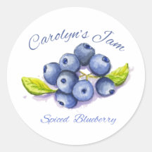spiced blueberry label sticker