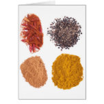 Spices collection greeting cards
