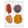 Spices collection greeting cards