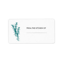 Spices Herbs Homemade Kitchen  Goodies Address Label
