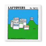 Spices Laftovers Cartoon Magnet by Swiss magnet
