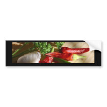 Spicy cuisine art bumper stickers