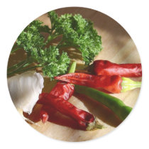 Spicy cuisine art stickers