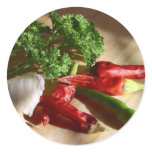 Spicy cuisine art stickers