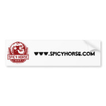 Spicy Horse Simple Bumper Sticker bumper stickers