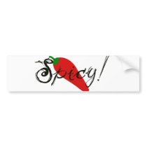 Spicy! Red Hot Jalapeno Pepper bumper stickers by krichard08 Spicy! Red Hot Jalapeno Pepper bumper stickers