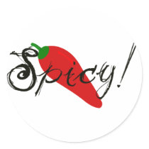 Spicy! Red Hot Jalapeno Pepper Stickers