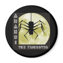 Spider Anansi more trickster SPI that Refrigerator Magnet