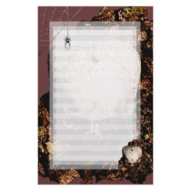Spider and Skull stationery by SuanSKatra Spider and Skull stationery