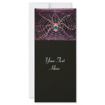SPIDER AND WEB Blue Sapphire Black Customized Rack Card