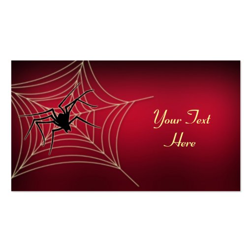 Spider and Web Business Card (front side)