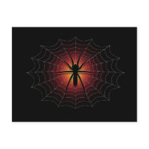 spider and web postcard