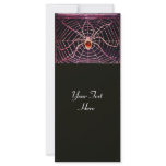 SPIDER AND WEB Red Ruby Black Rack Cards