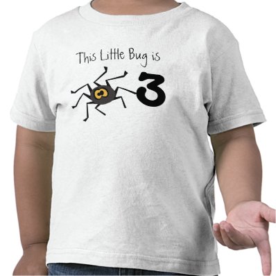 Spider Bug Customizable Birthday T-shirt