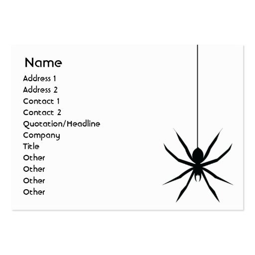 Spider - Chubby Business Cards