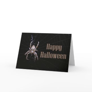 Spider Halloween card card