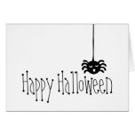Spider Happy Halloween Card
