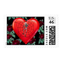 Spider Heart Stamps