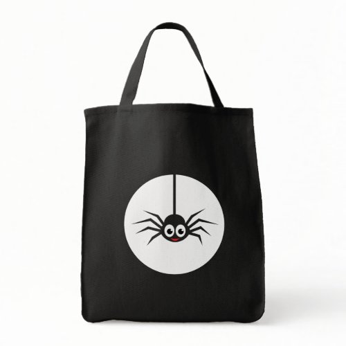 Spider in front of full moon bag