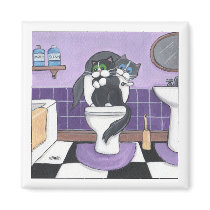Spider in the Bathroom Magnet by LisaMarieArt Spider in the Bathroom Magnet