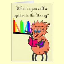 Spider joke Birthday cards