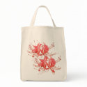 Spider Lily Shopper bags by littlewingdesign Spider Lily Shopper bags