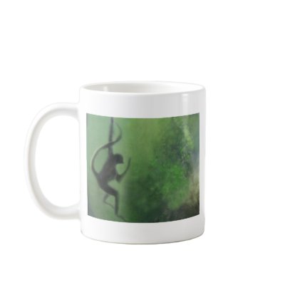 Spider Monkey in Motion Coffee Mugs by WildAnimalArt