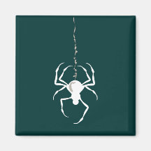 Spider on Strand (White) Magnets