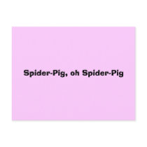 Spider-Pig, oh Spider-Pig postcards by sefors Spider-Pig, oh Spider-Pig postcards