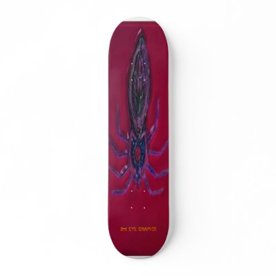 Spider Red Skateboard, 3rd EYE GRAPHIX by hadleymonster