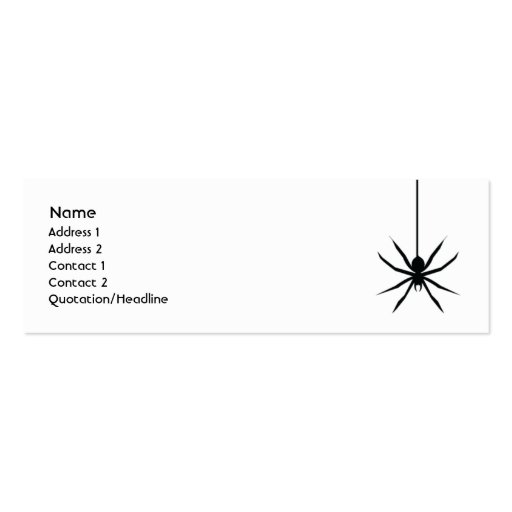 Spider - Skinny Business Card Template
