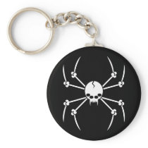 Spider Skull Keychains