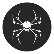 Spider Skull Stickers