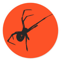 Spider Round Sticker