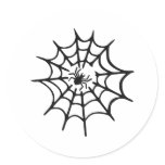 Spider Round Stickers