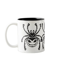 Spider Tattoo Two-Tone Mug