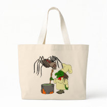 Spider watching the witch chef trick or treat bag