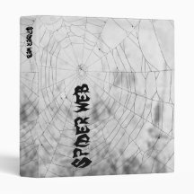 Spider web 3 ring binder