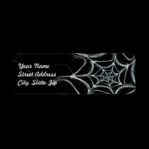 Spider Web Fract Background Return Address Sticker labels