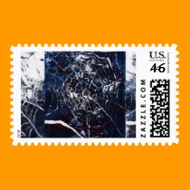 Spider Web from Foam Block Print stamps