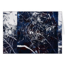 Spider Web from Hand-Made Print Card